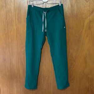 Figs Yola Skinny Scrub Pants in Hunter Green
